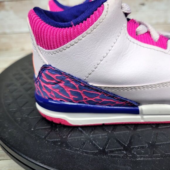 Jordan Kids Sneakers Pink and Blue - Picture 2 of 10